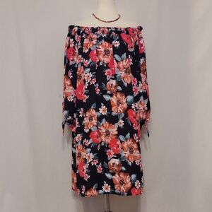 Love J Floral Off-Shoulder Dress